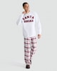 image 1 of F&F Santa Squad Matching Family Christmas Pyjamas in Grey Marl