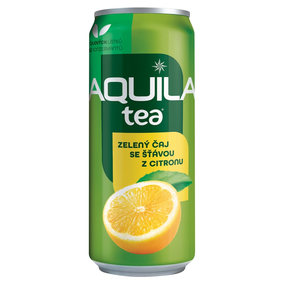 Aquila Zelený čaj se šťávou z citronu 330ml