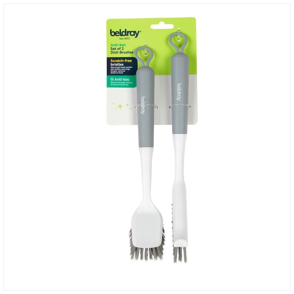 Beldray Antibac Dish Brushes Set of 2