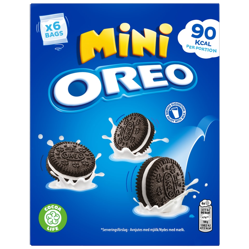 image 1 of Mini Oreo Biscuit Snack Pack 114G