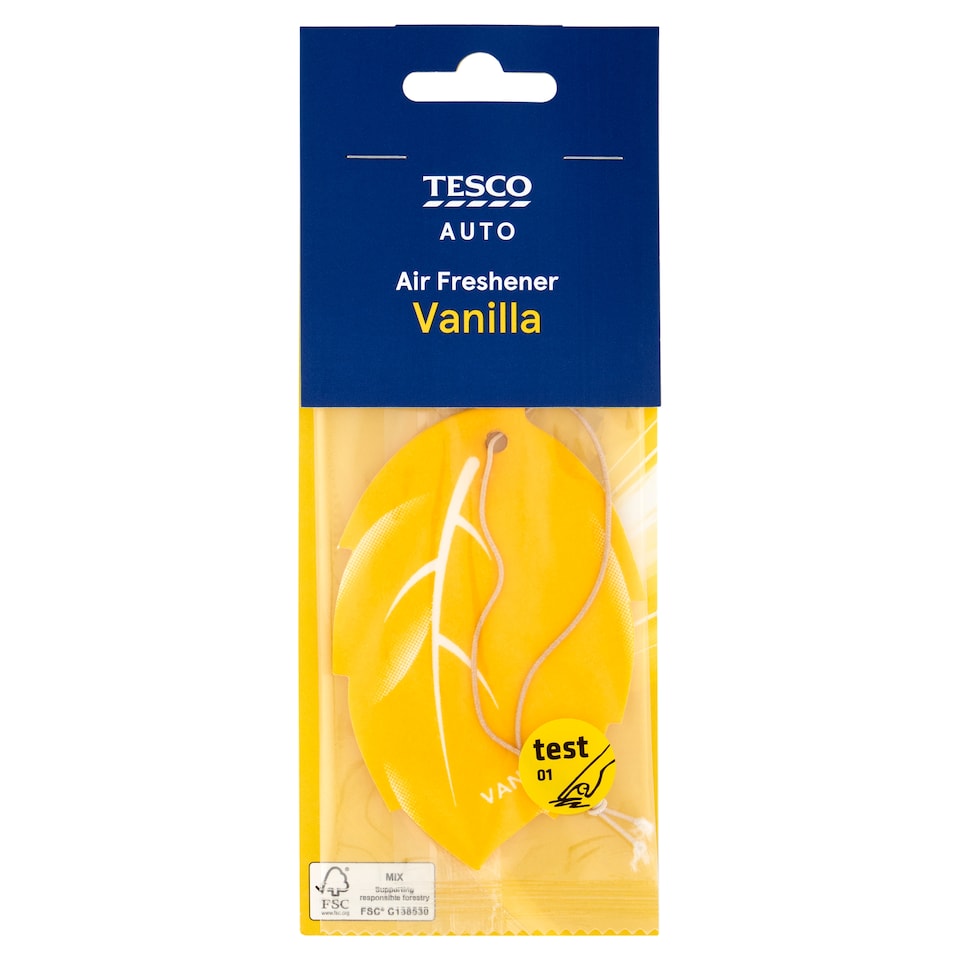 Tesco Auto Vanilla Car Air Freshener 1 pcs
