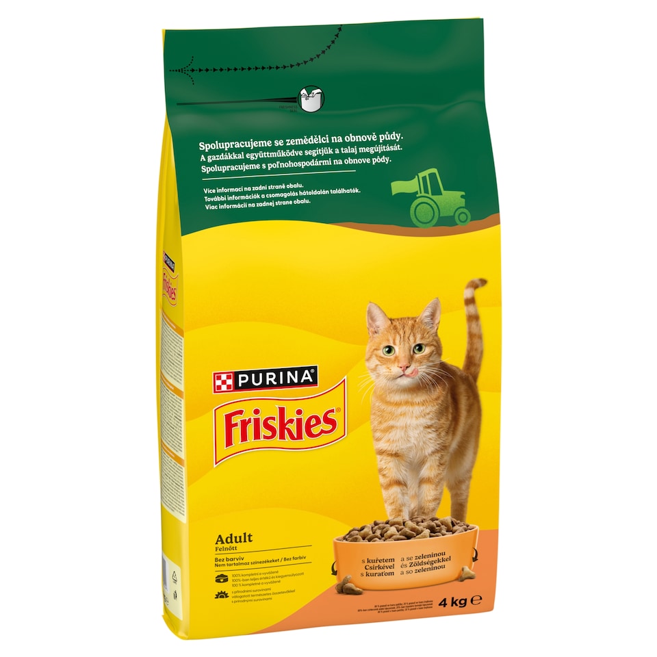 Friskies granule pro kočky kuře, zelenina 4kg