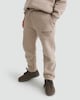image 1 of F&F Active Boys Cotton Rich Slogan Cuffed Joggers in Stone