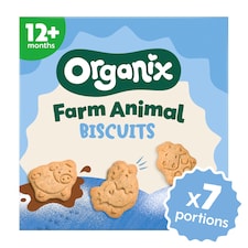 Organix Farm Animal Biscuits Organic Toddler Snacks 100g 12 months+