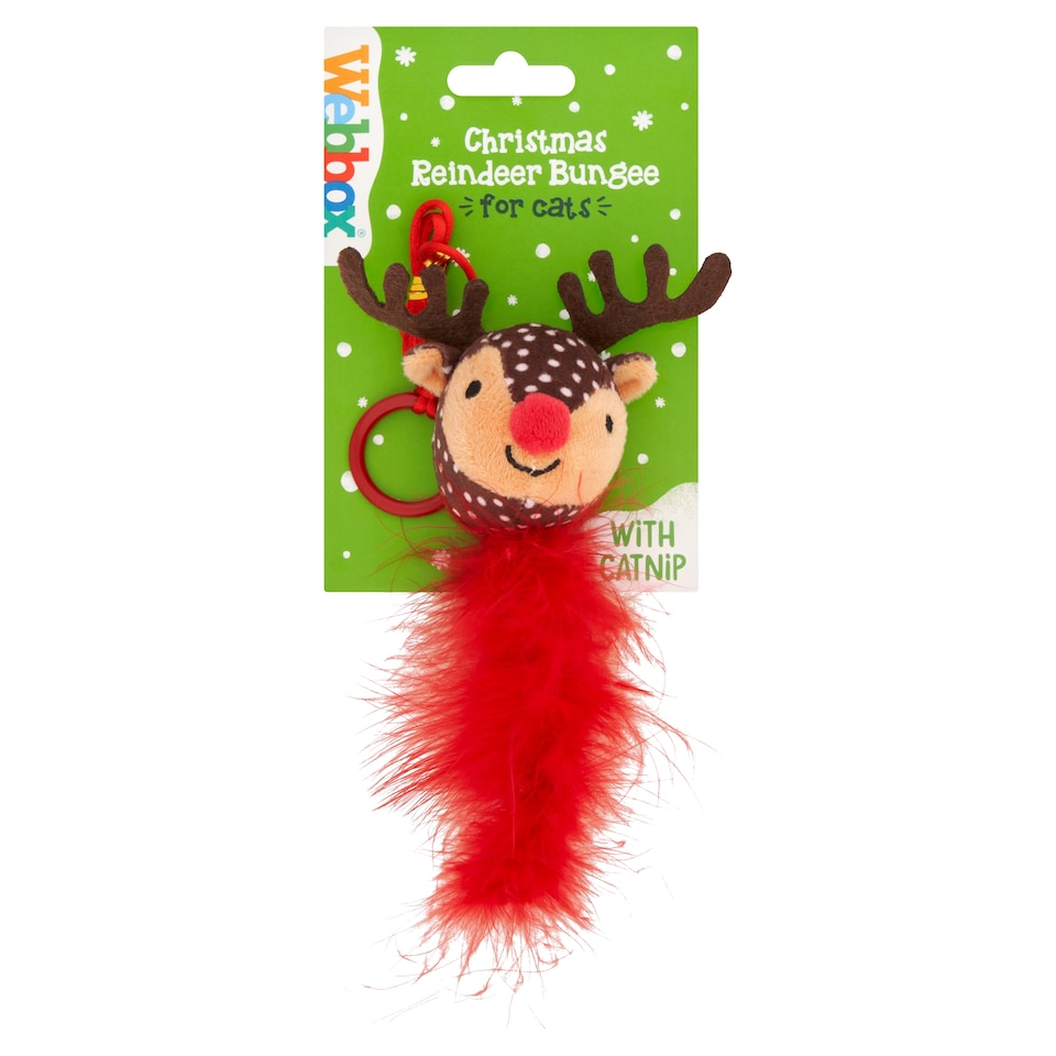Webbox Christmas Reindeer Bungee Cat Toy
