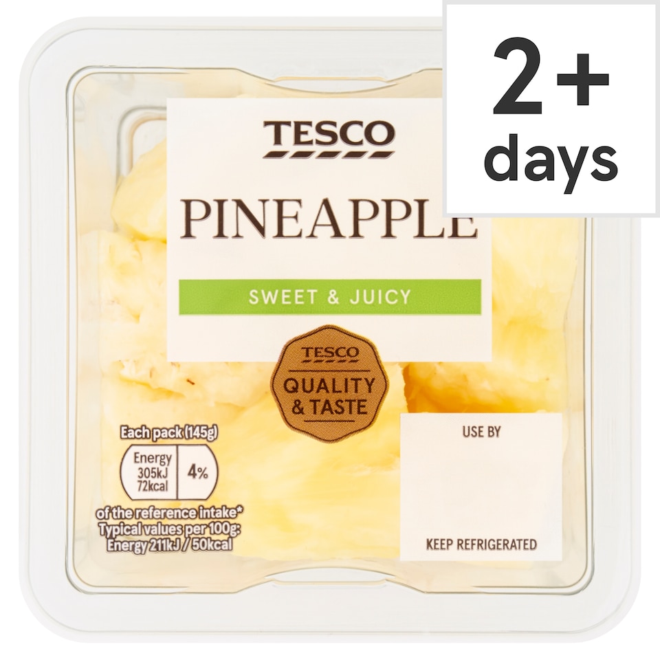 Tesco Pineapple Chunks 145G