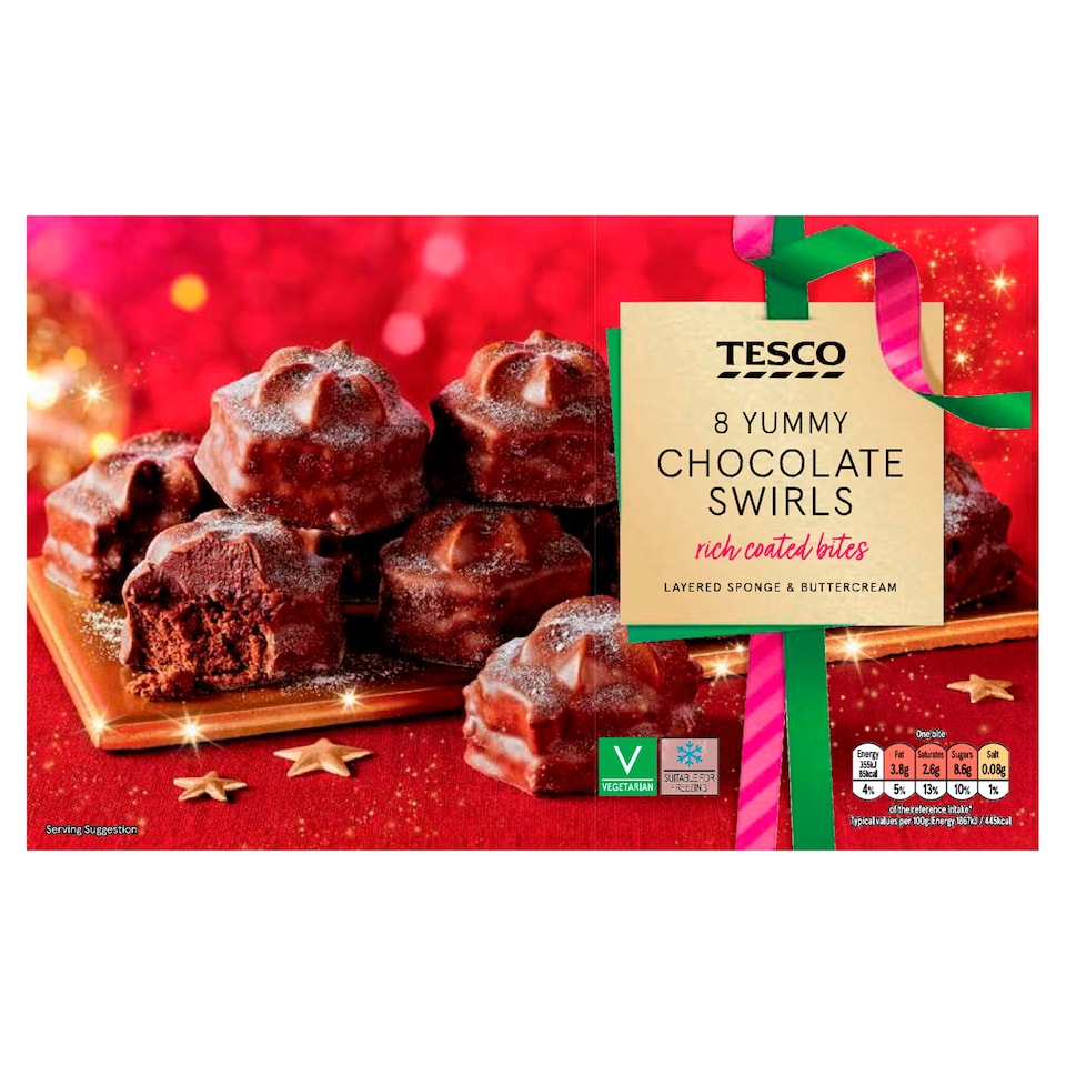 Tesco Chocolate Swirl Bites 8 Pack