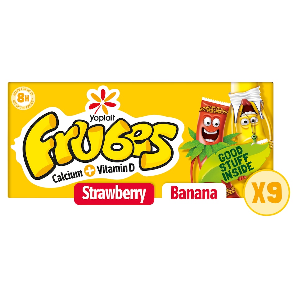 image 1 of Frubes Banana And Strawberry Yogurts 9X37g