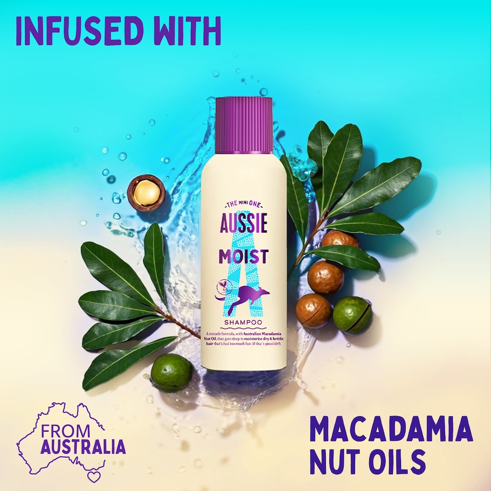 image 1 of Aussie Miracle Moist Shampoo 100Ml