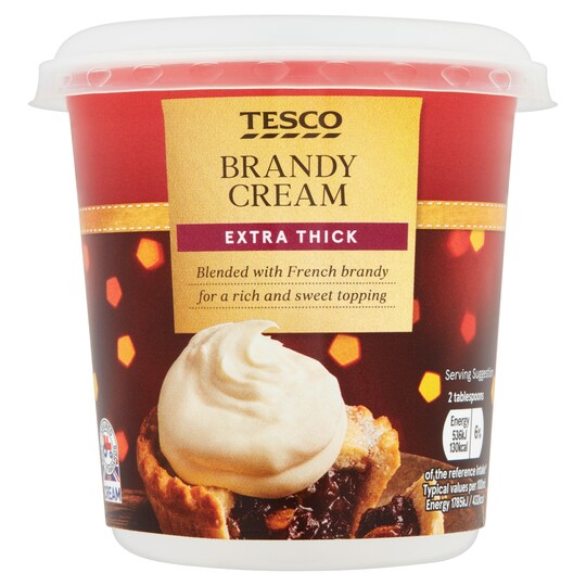Tesco Brandy Extra Thick Cream 250Ml Tesco Groceries