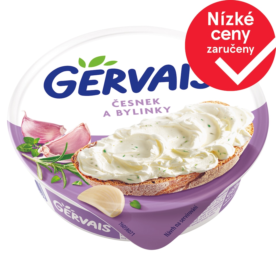 Gervais Čerstvý tvarohový sýr s česnekem a bylinkami 80g