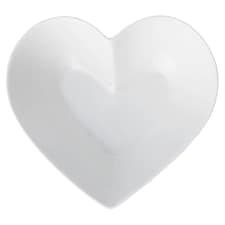Fox & Ivy White Heart Serve Bowl Large