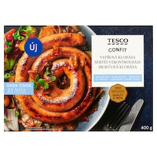 Tesco Confit Pork Confit in Fat Thin Sausage with Red Onion 400 g