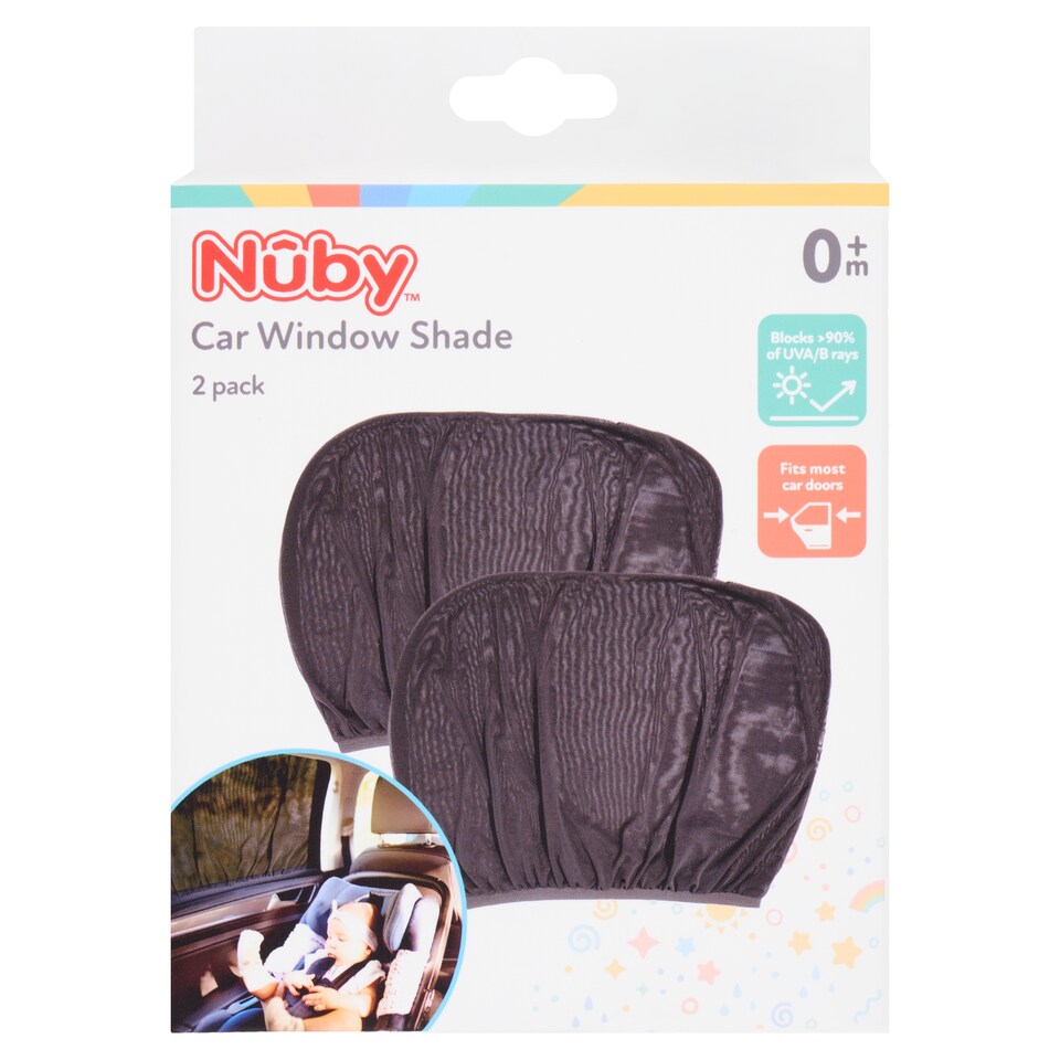 NUBY CAR WINDOW SUN SHADES