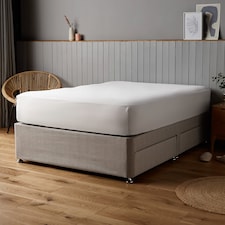 Silentnight Love Sleep White Fitted Sheet King