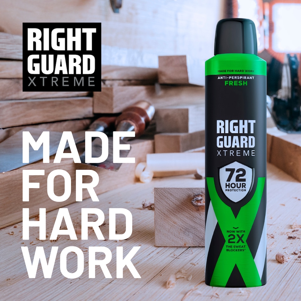 image 1 of Right Guard Xtreme Male 72 Hours Protection Anti-Perspirant Fresh 250ml 