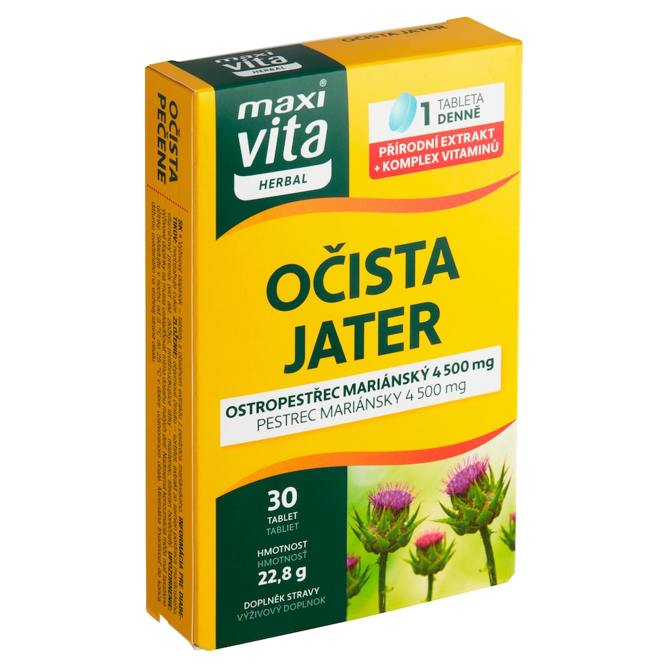 Obrázek 1 pro produkt Maxi Vita Herbal Očista jater 30 tablet 22,8g