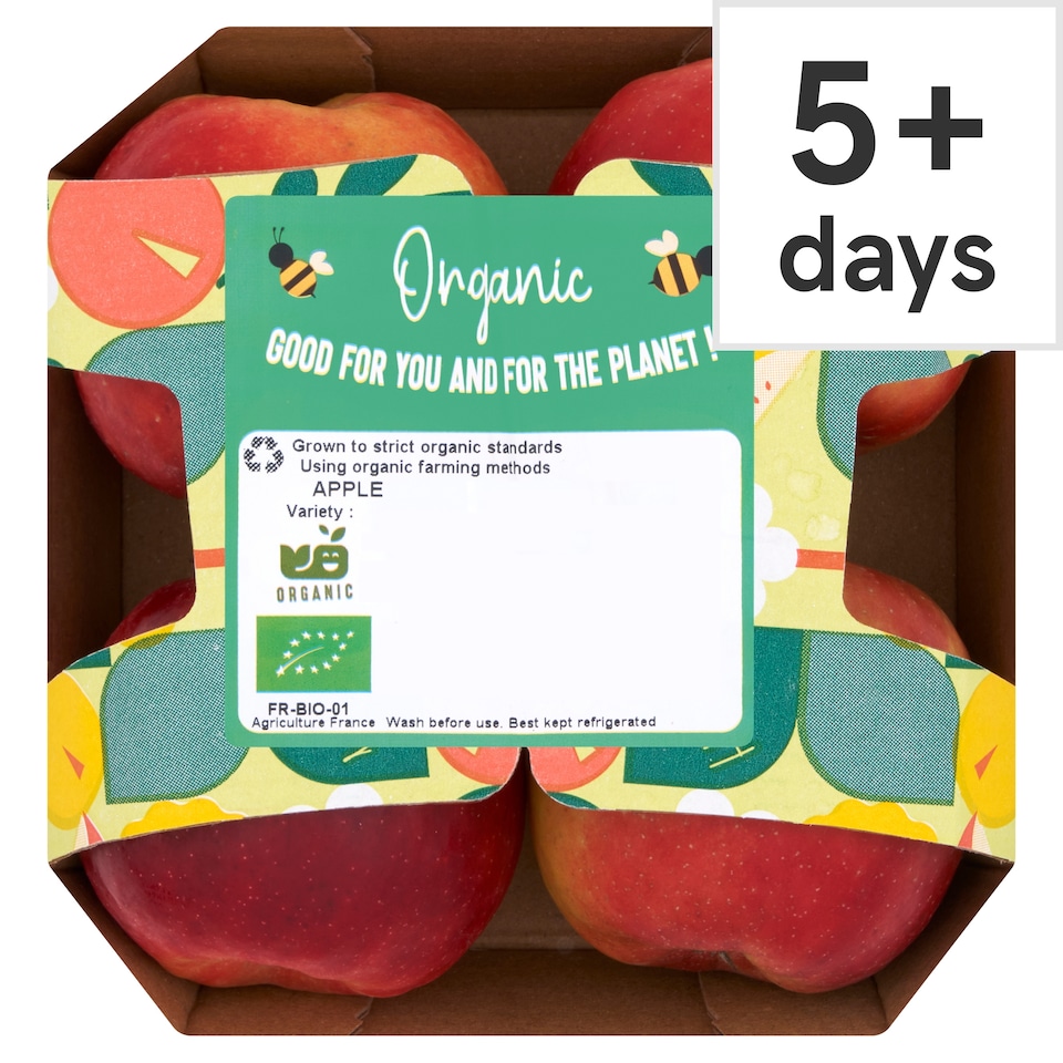 Blue Whale Organic Premium Red Apples 4 Pack