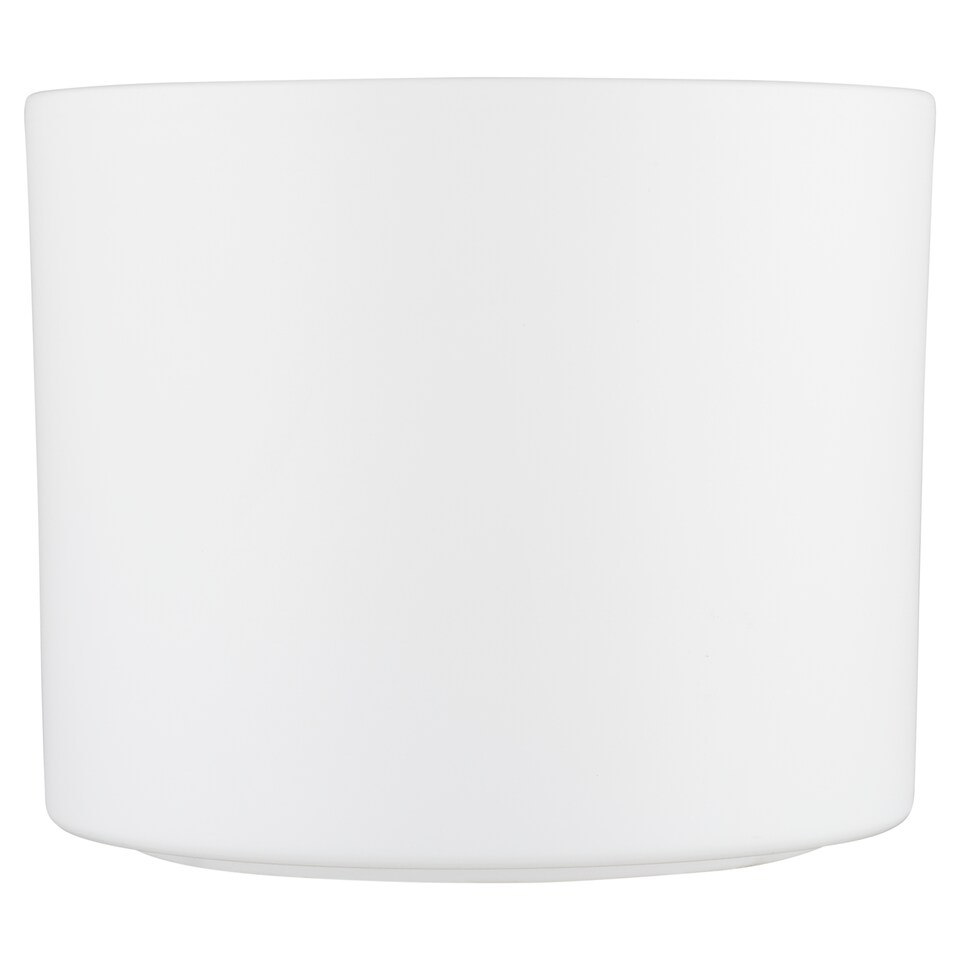 Zeus Palete Ceramic Matt White Flowerpot Cover d17 cm