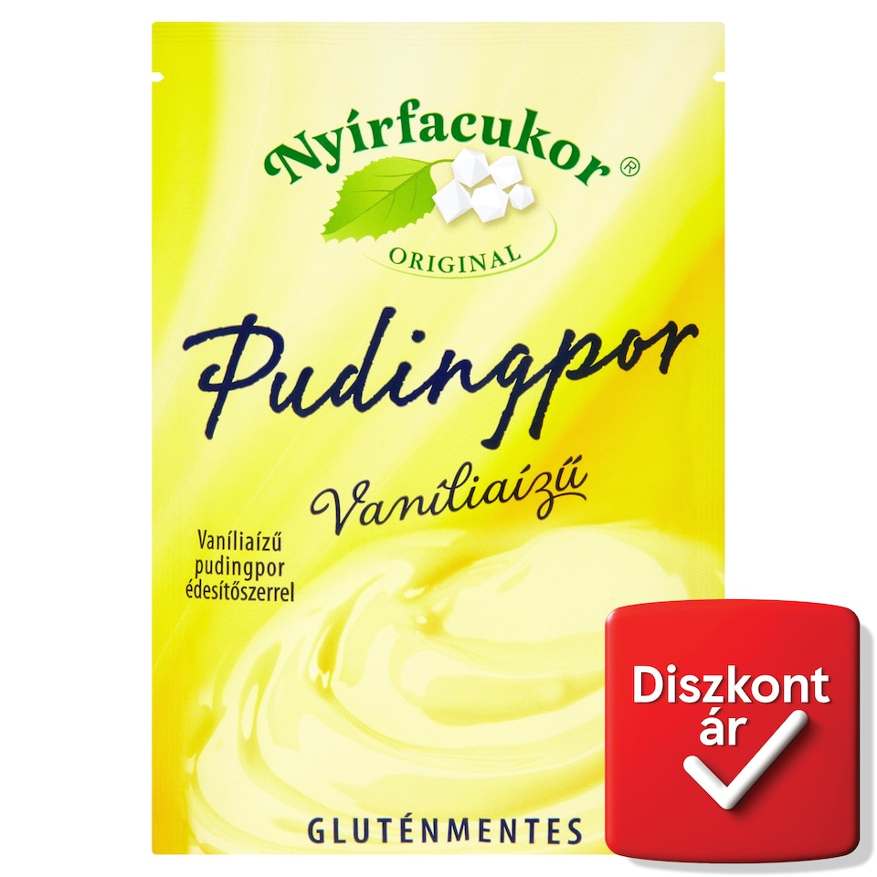 Nyírfacukor Original gluténmentes vaníliaízű pudingpor édesítőszerrel 80 g  1. kép