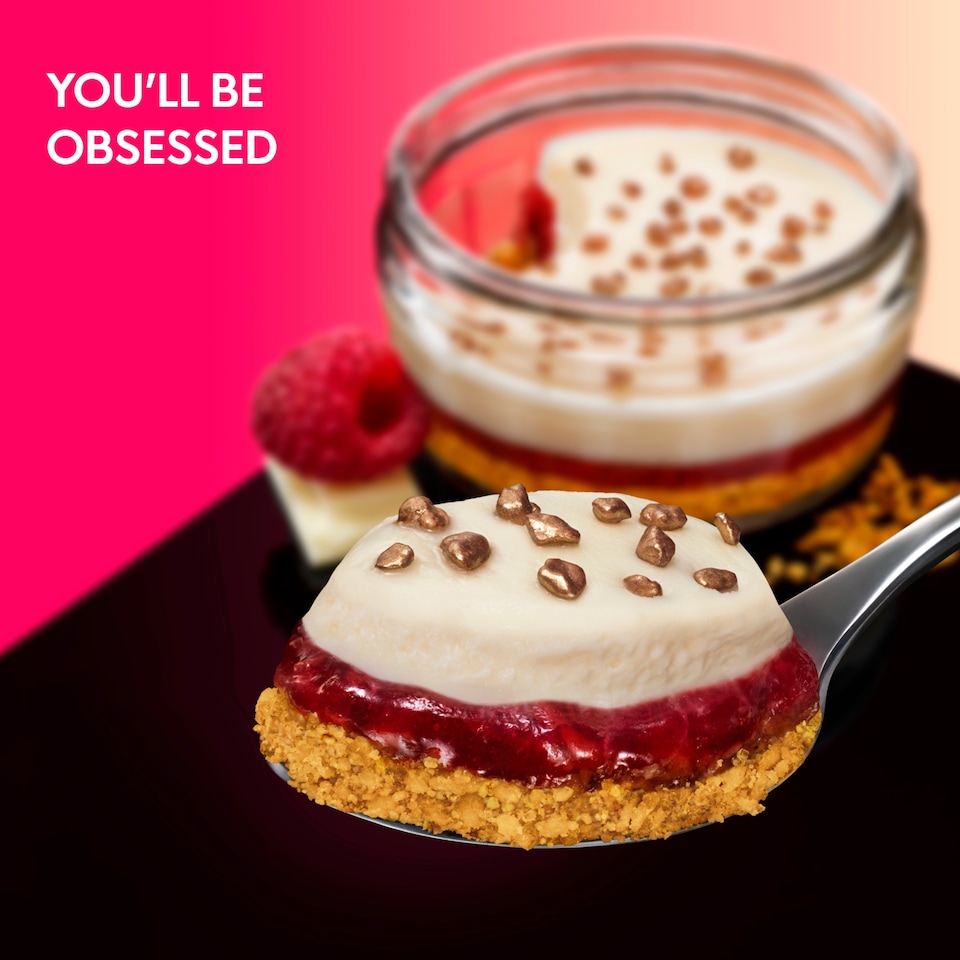 image 1 of Gu White Chocolate & Raspberry Cheesecake Dessert (2x80.5g)