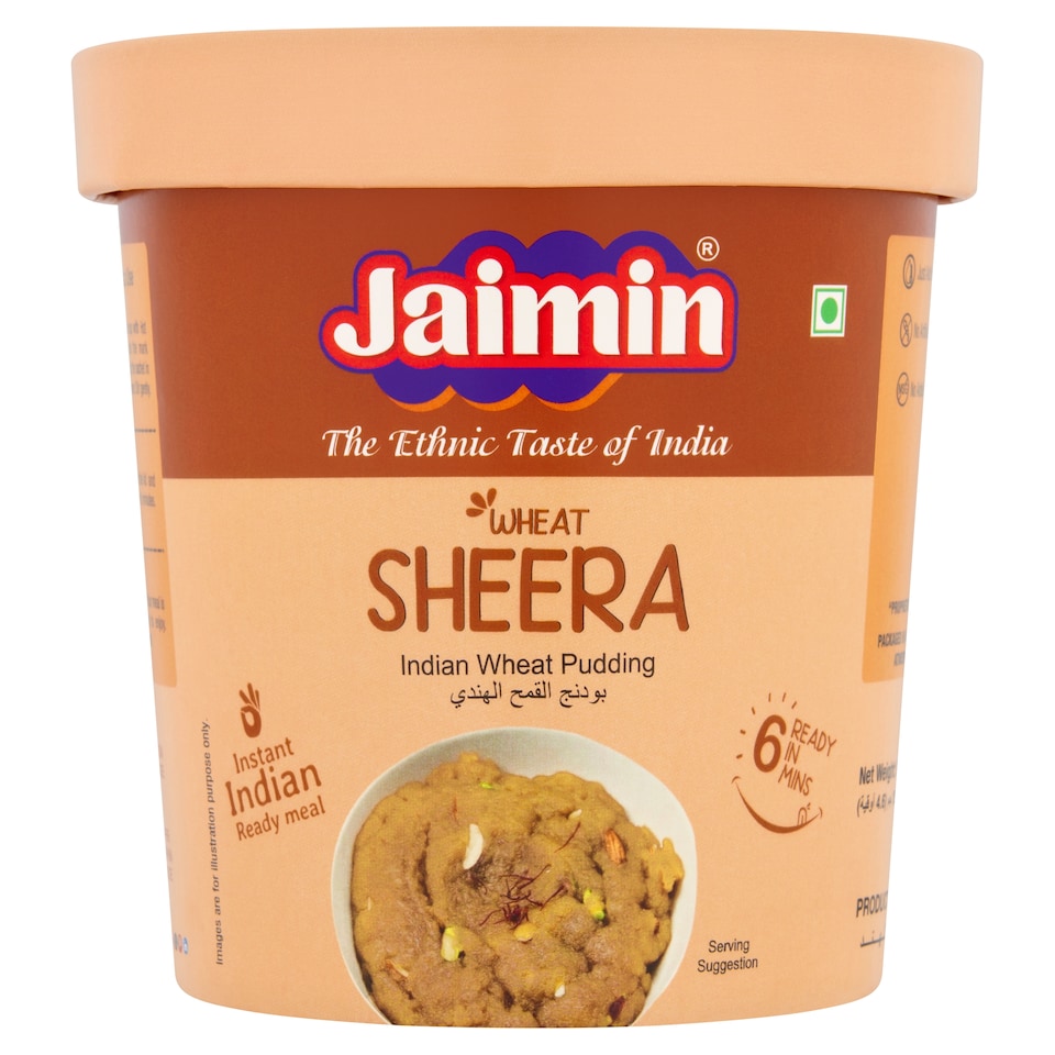 Jaimin Wheat Sheera Indian Pudding 130g