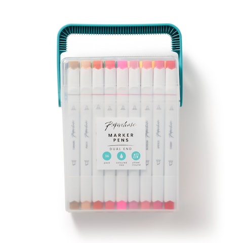 Paperchase Rainbow 36 Dual End Marker Pens - Tesco Groceries