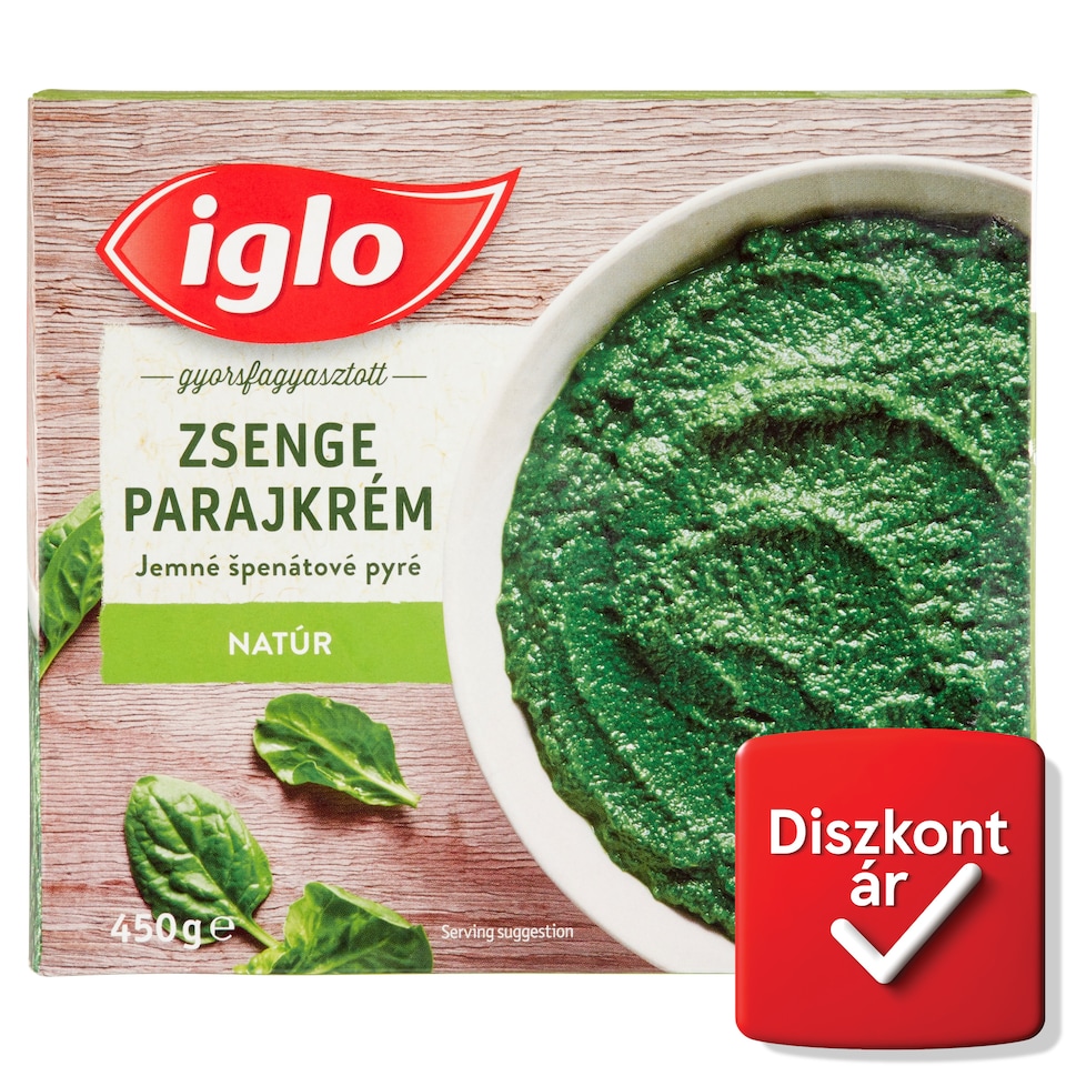 Iglo gyorsfagyasztott natúr zsenge parajkrém 450 g