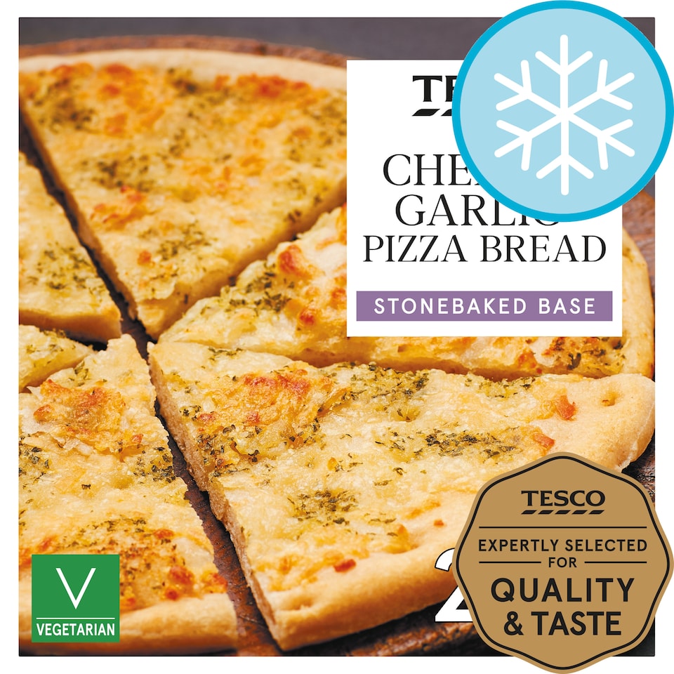 Tesco Cheese & Garlic Pizza Bread 210G