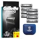 Gillette Mach3 Charcoal Férfi Borotvabetétek, 8 3 Pengés Borotvabetétek  1. kép