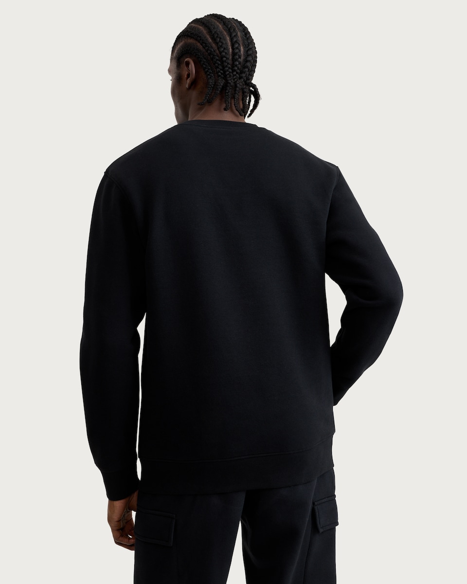 image 1 of F&F Cotton Rich Regular Fit Sweatshirt in Black
