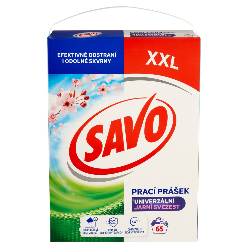 image 1 of Savo Spring Freshness Universal Washing Powder 65 Washes 4.55 kg