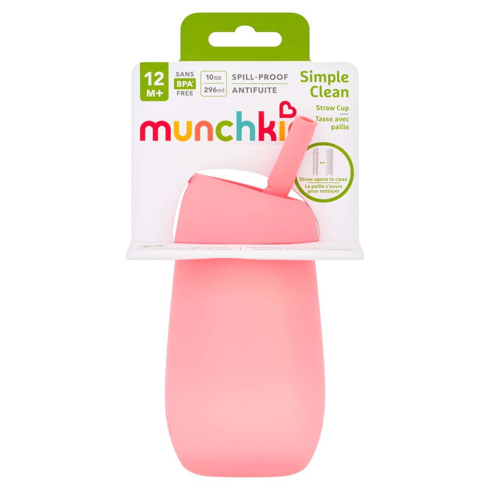 image 1 of Munchkin Simple Clean Straw Cup 296Ml