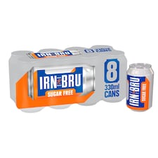 Barr Sugar Free Irn-Bru 8 X 330 Ml Pack