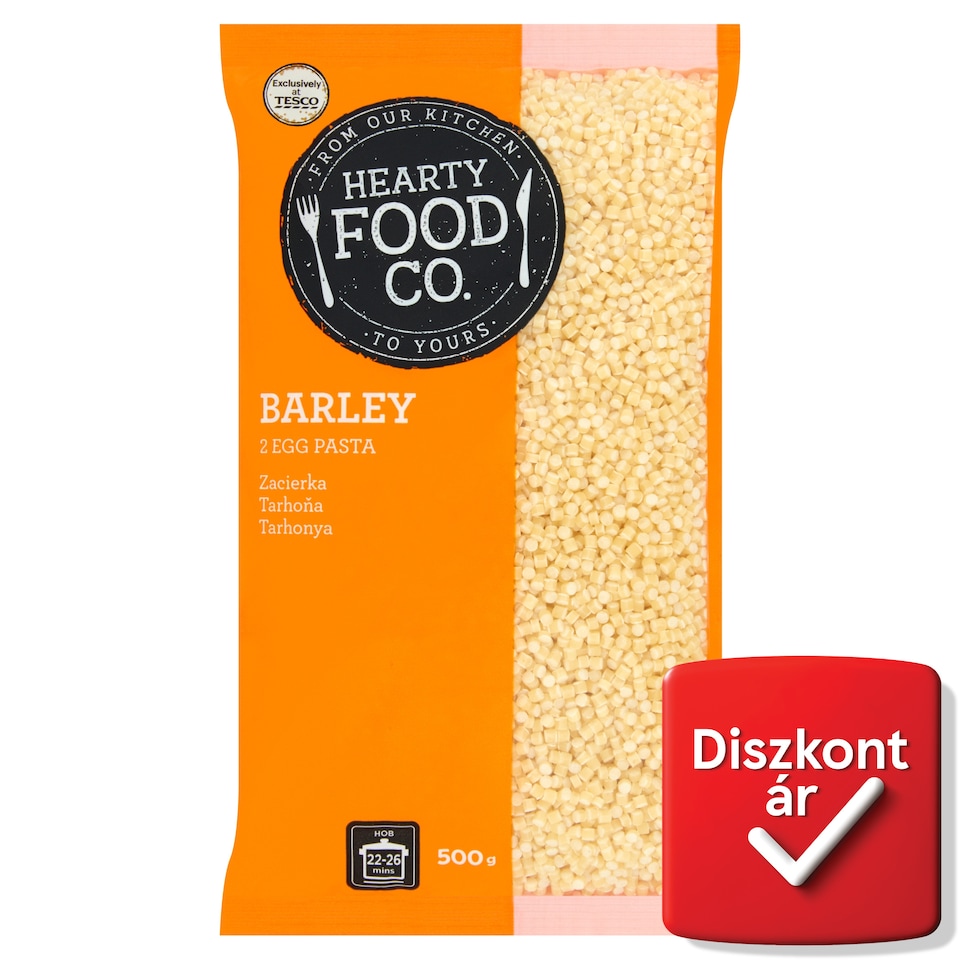 Hearty Food Co. tarhonya 2 tojásos száraztészta 500 g