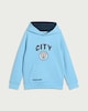 image 3 of Manchester City Cotton Rich Hoodie in Blue