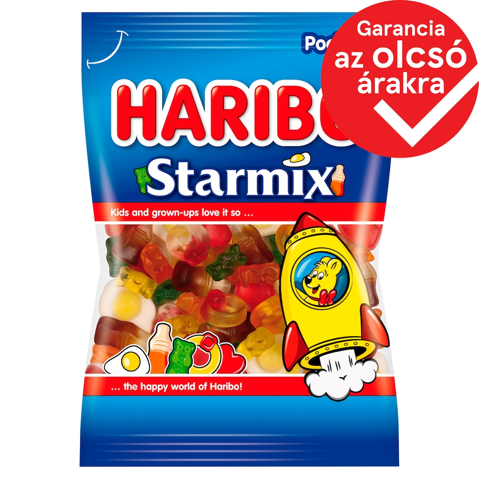 Haribo Starmix gyümölcs- és kólaízű gumicukorka 80 g