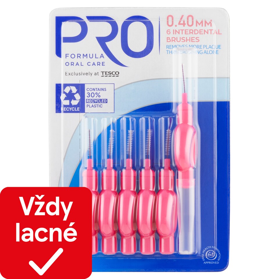 Tesco Pro Formula Medzizubné kefky 0,40 mm