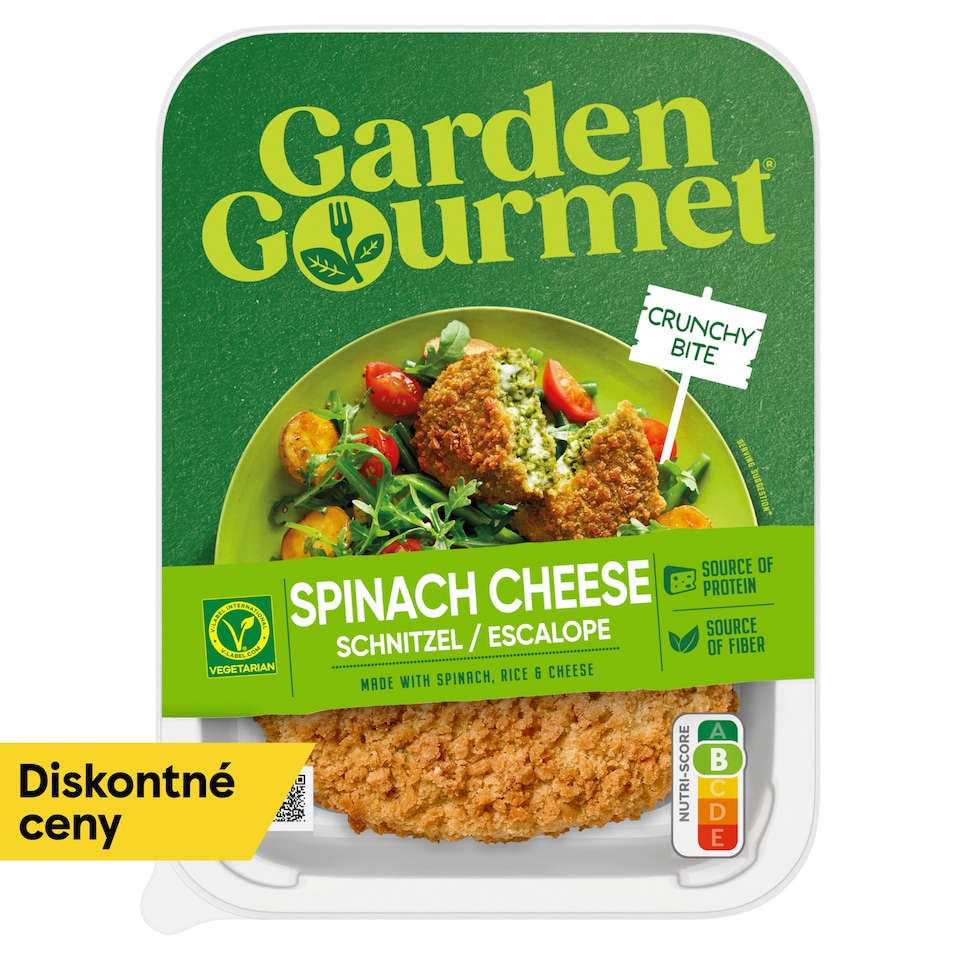 Garden Gourmet Špenátovo-syrový rezeň vegetarian 180 g 