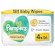 image 1 of Pampers Harmonie New Baby wipes 4x46 Pack (184 wipes)