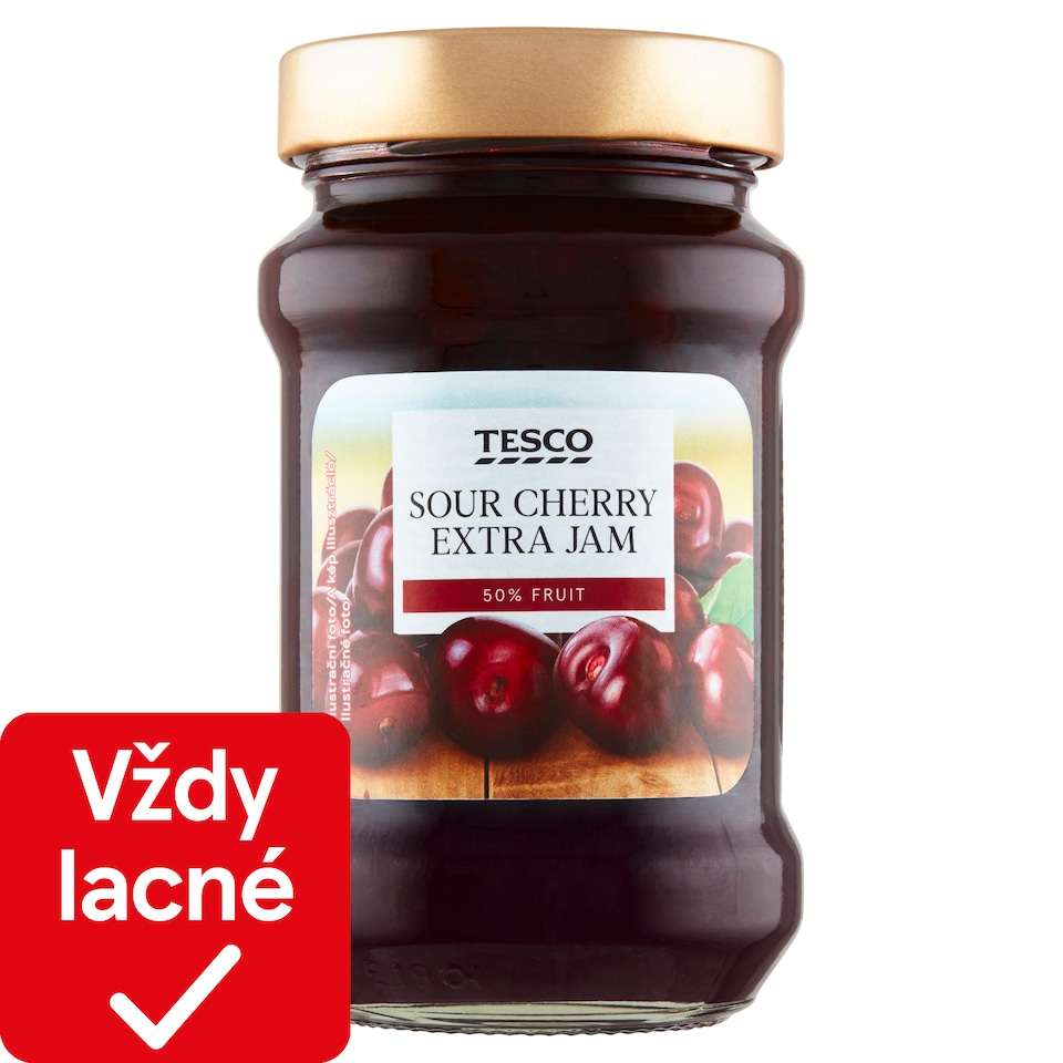 Tesco Extradžem menej sladký višňový 450 g