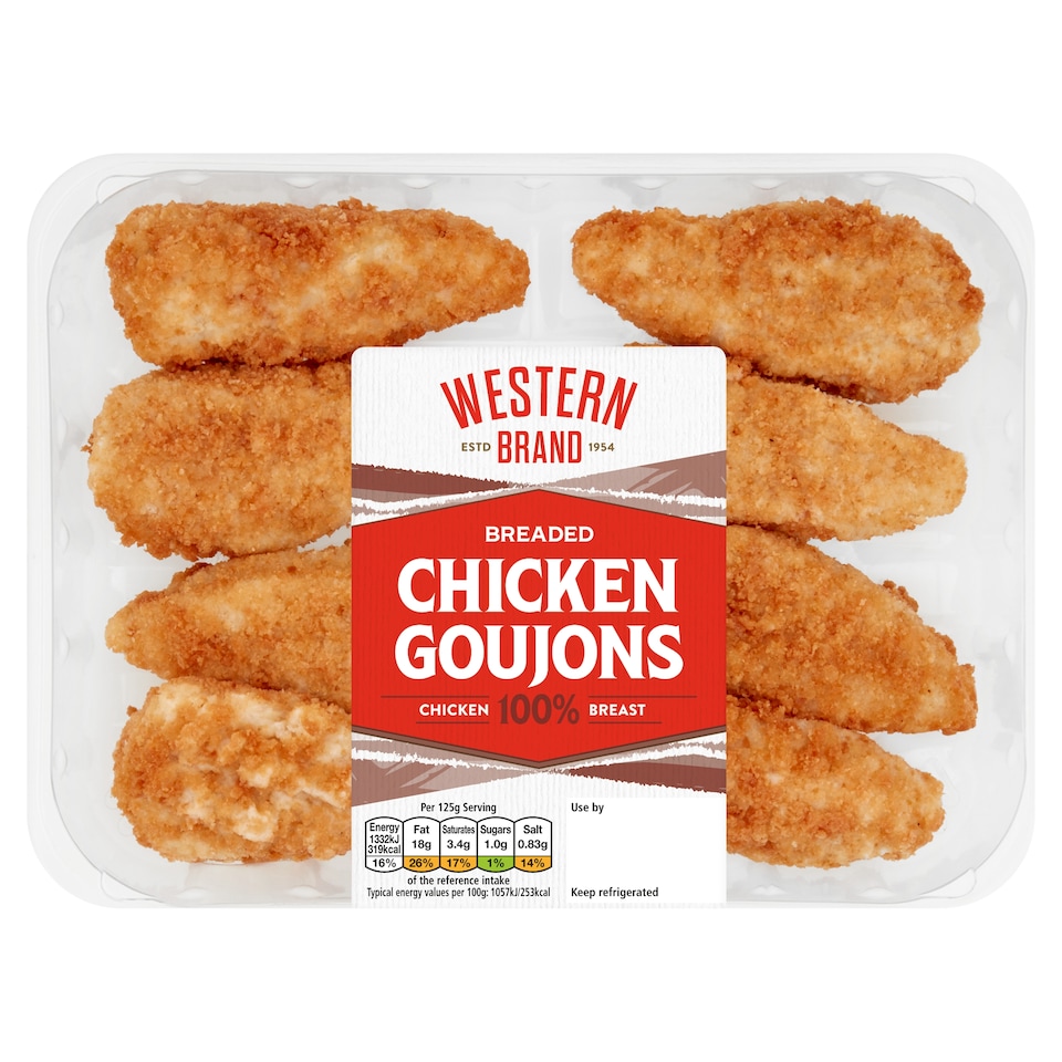 Western Brand Breaded Chicken Goujons 400g