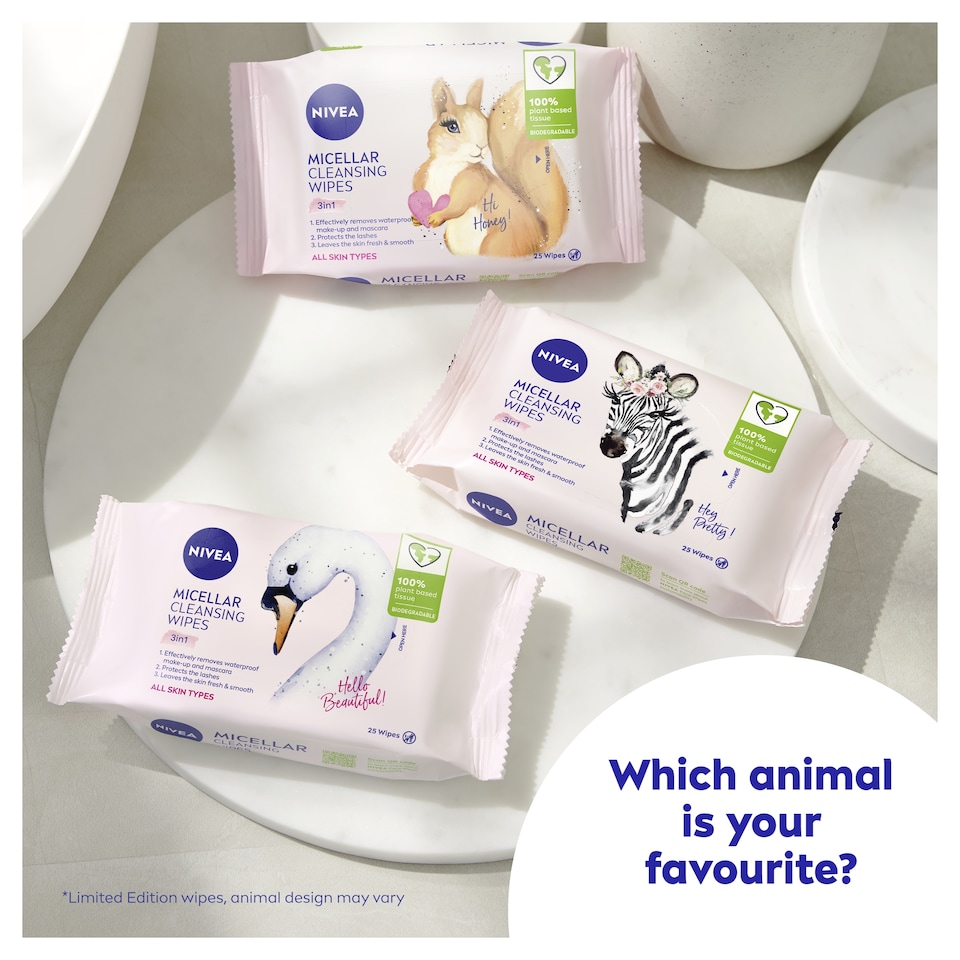 image 1 of NIVEA MicellAir Cleansing Face Wipes 25 Pack