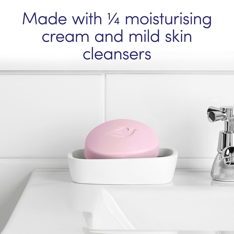 image 1 of Dove Pink 3-in-1 Beauty Bar Hand Soap 2x90g