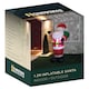 image 1 of Christmas Workshop Light Up Inflatable Santa Decoration 1.2M