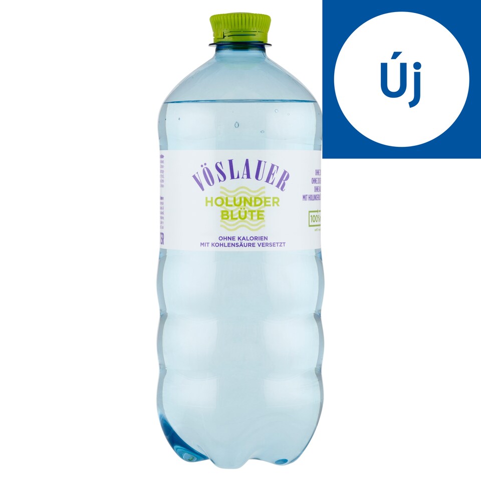 Vöslauer ásványvíz alapú, szénsavval dúsított bodza- és citromízű energiamentes ízesített ital 1 l