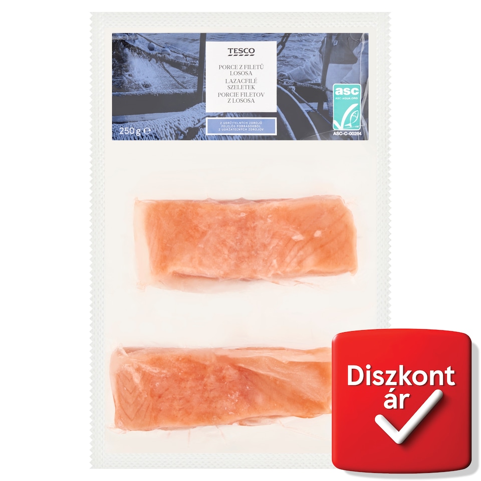 Tesco Quick-Frozen Salmon Fillet Slices 250 g