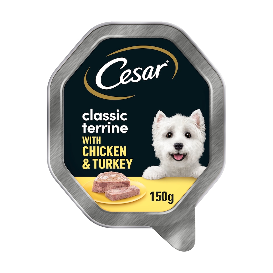image 1 of Cesar Classic Terrine Chicken & Turkey Dog Food 150G