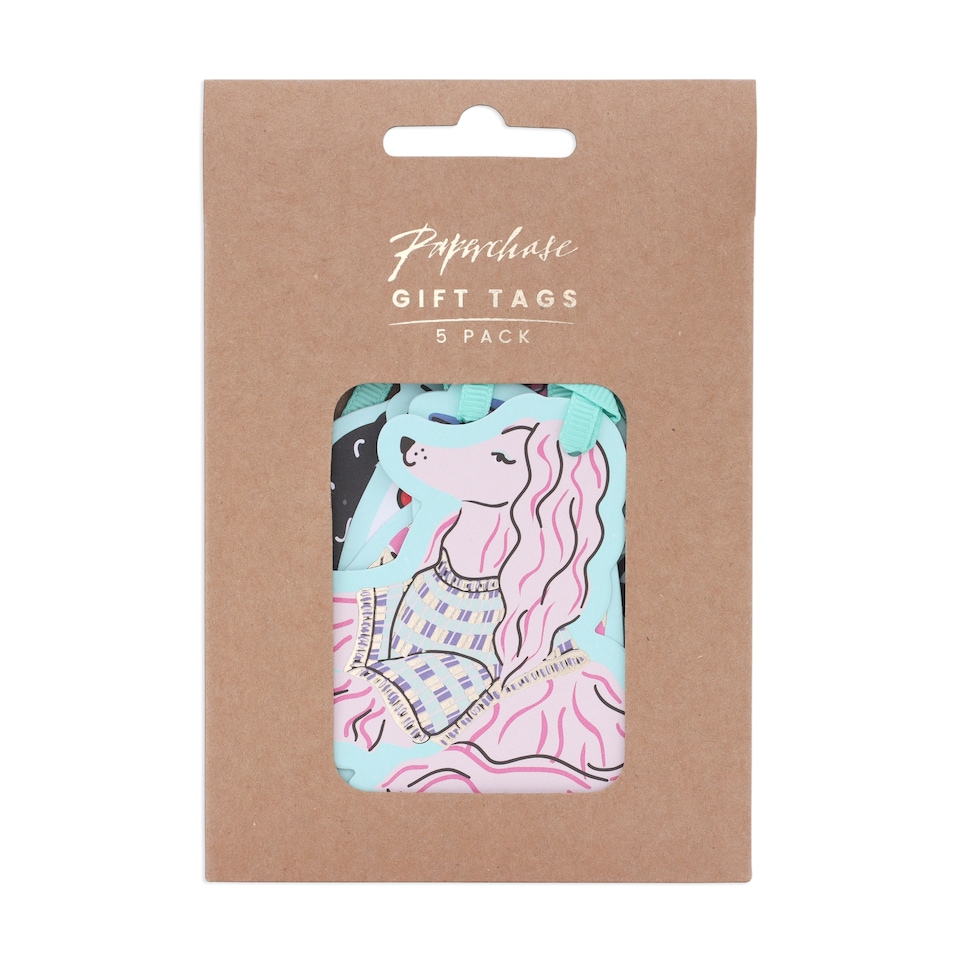 image 1 of Paperchase Christmas Cats & Dogs Roll Tags