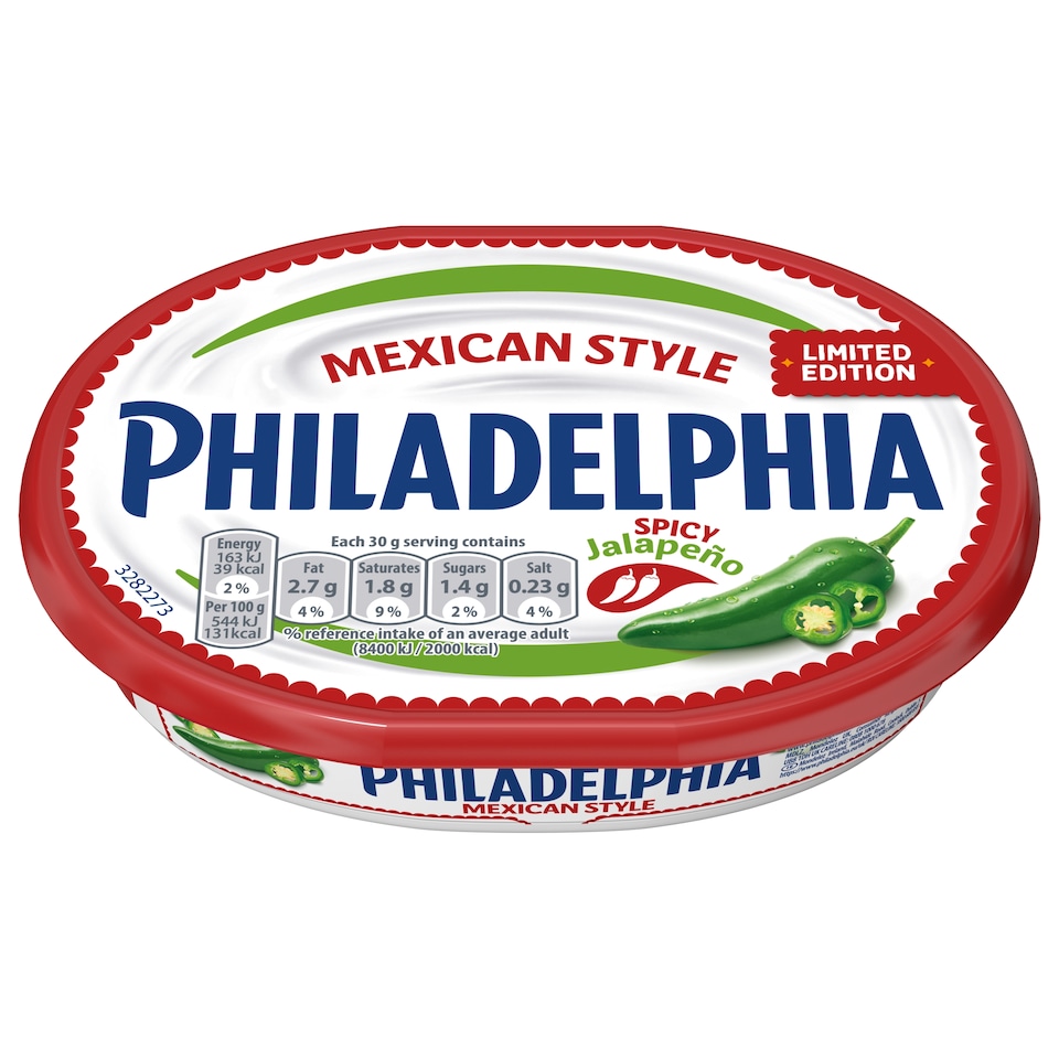 image 1 of Philadelphia Mexican Style Spicy Jalapeno Limited Edition Cheese 165g